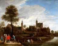 David Teniers the Younger - A View of Het Sterckshof near Antwerp